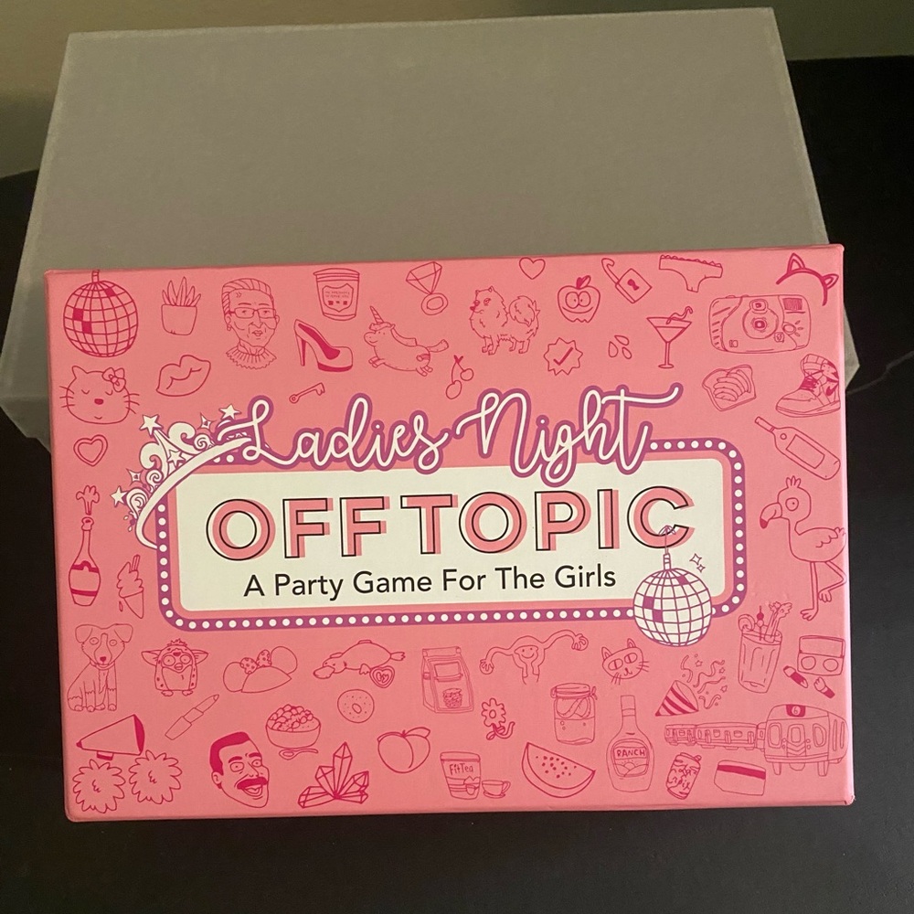 Amazon Ladies Night Off Topic Party Game - Pink